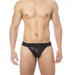 CUECA JOCK ARRASTO PRETO SEM FORRO -SD019P