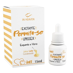 EXCITANTE PERMITA-SE SABOR LEITE CONDENSADO ESQUENTA E VIBRA - IN0192