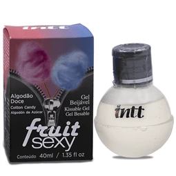 GEL COM SABOR PARA SEXO ORAL FRUIT ALGODO DOCE - IN0136