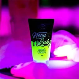 GEL LUBRIFICANTE NEON BRILHA EM LUZ NEGRA MAA VERDE  30g - PB332MA