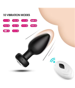 PLUG ANAL COM VIBRADOR E CONTROLE REMOTO - 2986