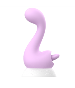 VIBRADOR DINO PARA PONTO G E CLITRIS COM ONDAS DE PRESSO SULGADOR COM LINGUA - IM0403