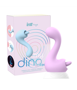 VIBRADOR DINO PARA PONTO G E CLITRIS COM ONDAS DE PRESSO SULGADOR COM LINGUA - IM0403