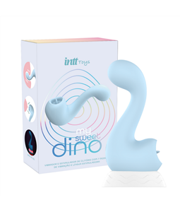 VIBRADOR DINO PARA PONTO G E CLITRIS COM ONDAS DE PRESSO SULGADOR COM LINGUA - IM0404